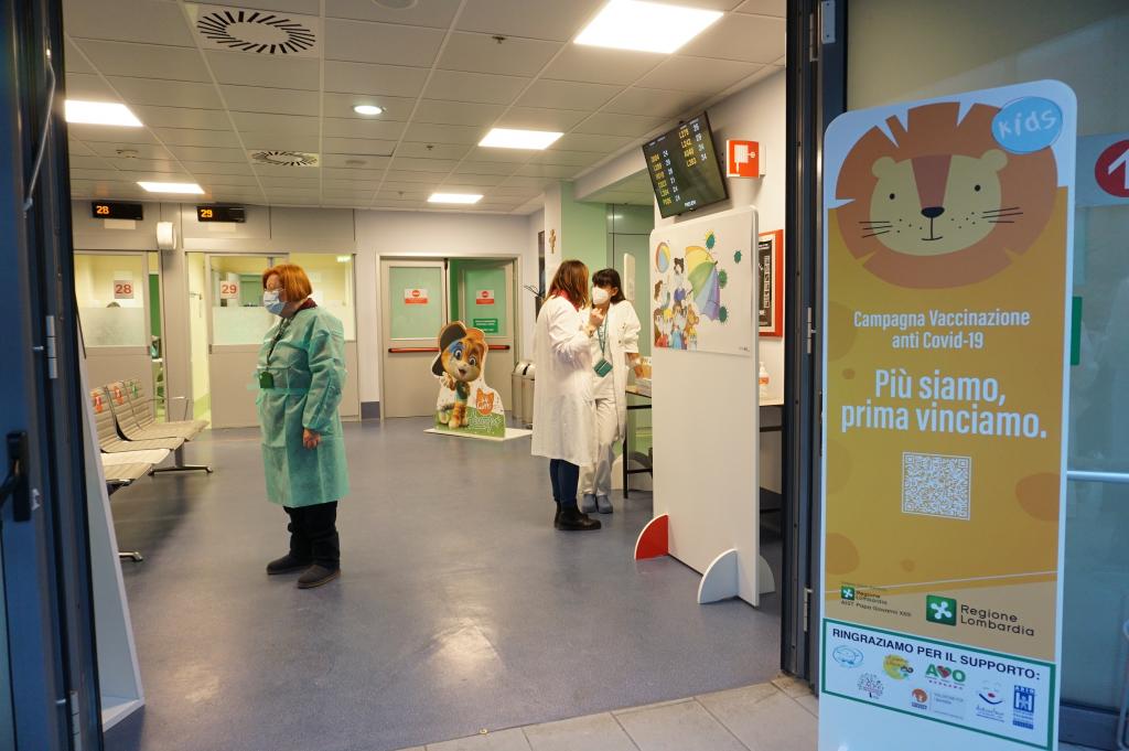 Vaccinazione bambini 5-11 anni Ospedale di Bergamo