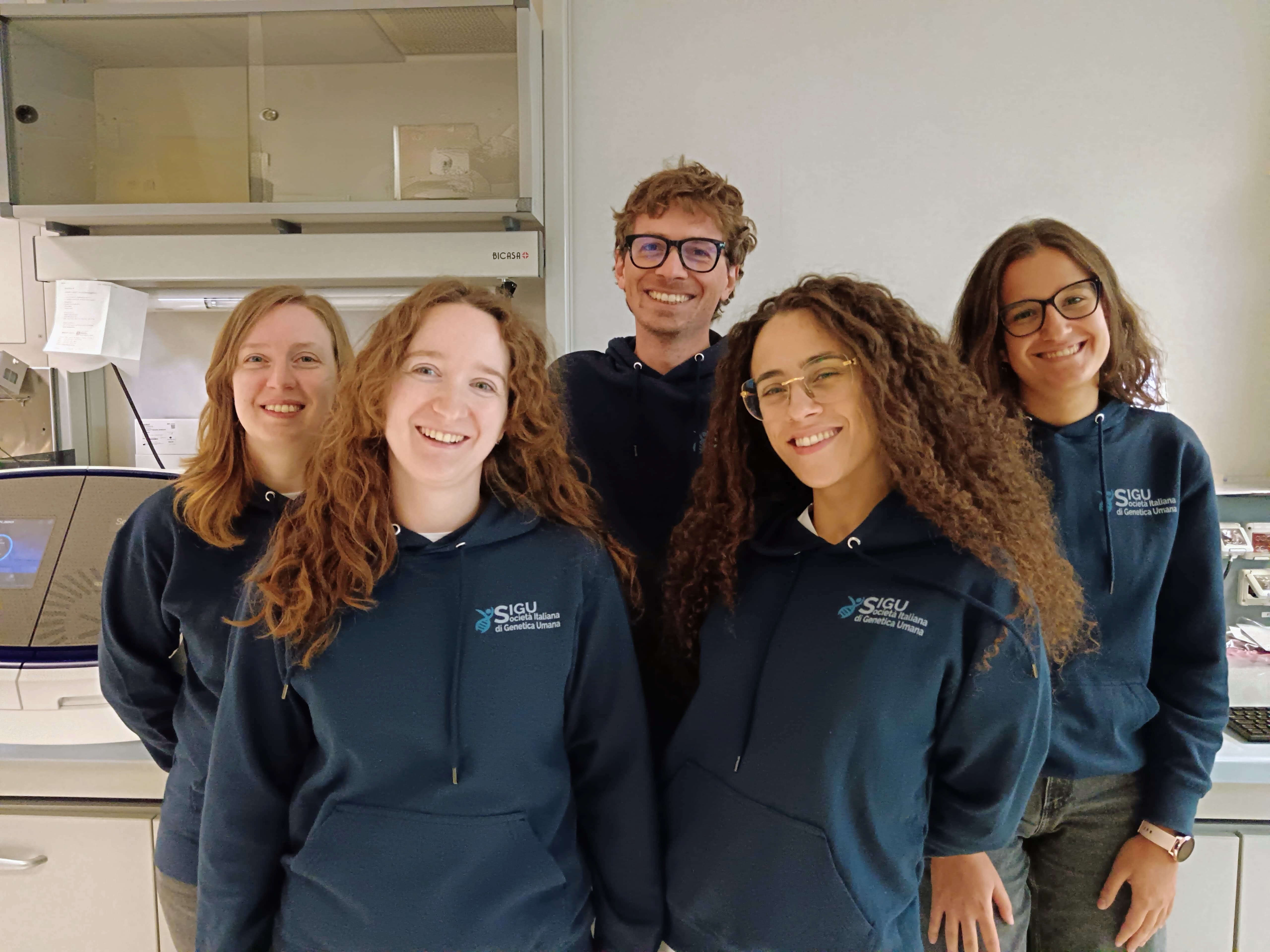 5 giovani della Genetica medica del Papa Giovanni XXIII premiati da SIGU 