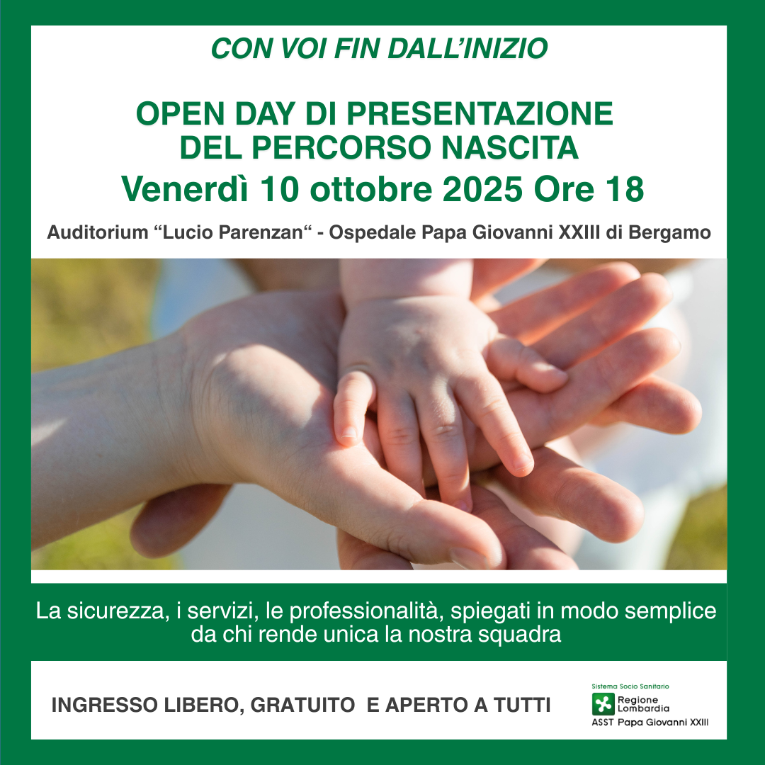 Open day percorso nascita 10 ottobre 2025